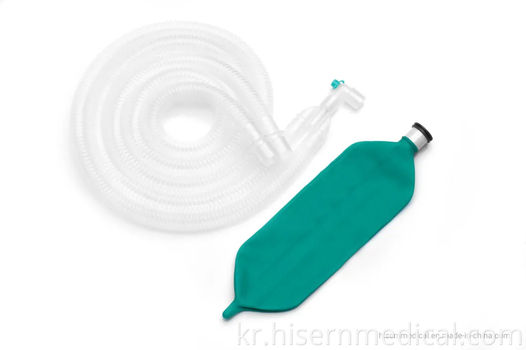 중국 공장 ISO&CE Hisern 의료 일회용 접을 수 있는 호흡 회로(확장형) 성인/소아용 외과 기기